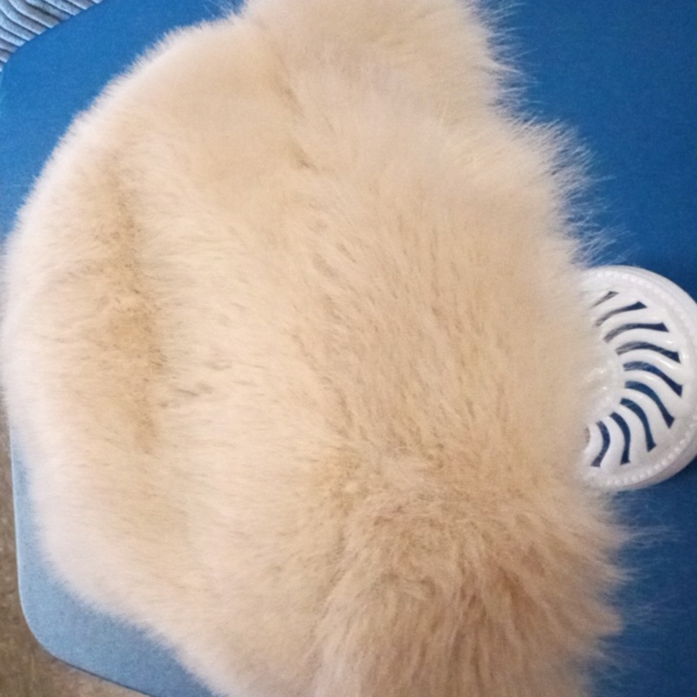 Cream Faux Fur Winter Hat